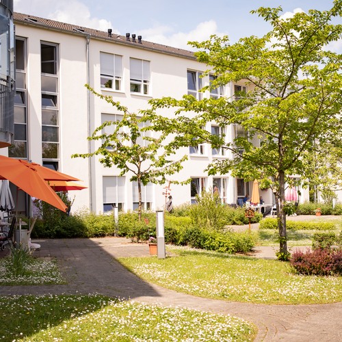 Gartenbereich im Pflegezentrum Geseke.